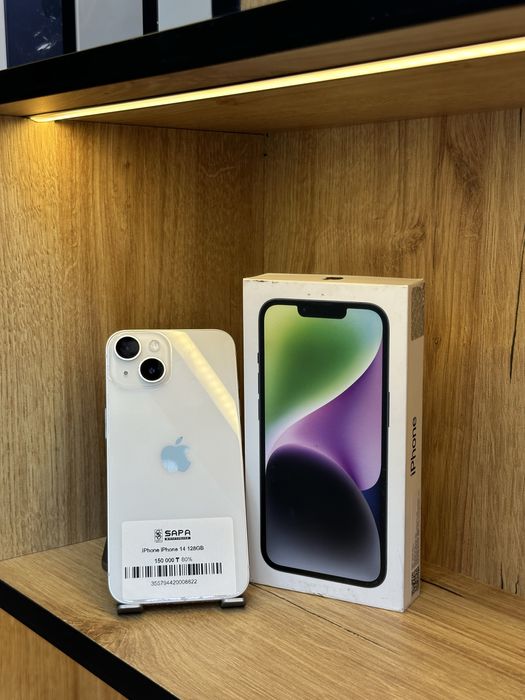 айфон 14 белый 80%