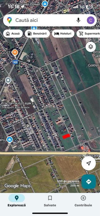 Teren cu potential mare 2500MP langa centura Sanpetru