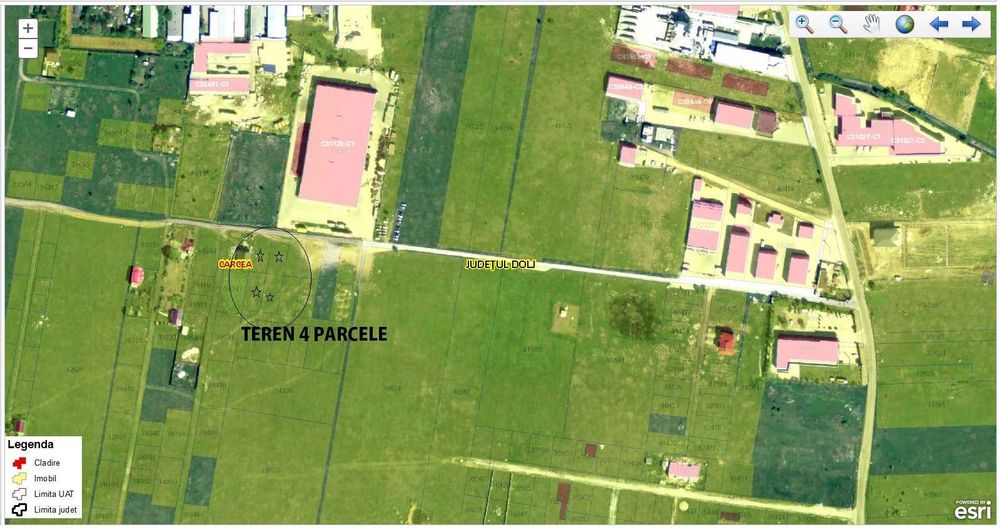 Teren 1956 mp Carcea-Craiova Zona Metro, deschidere 29,6 m – Utilități
