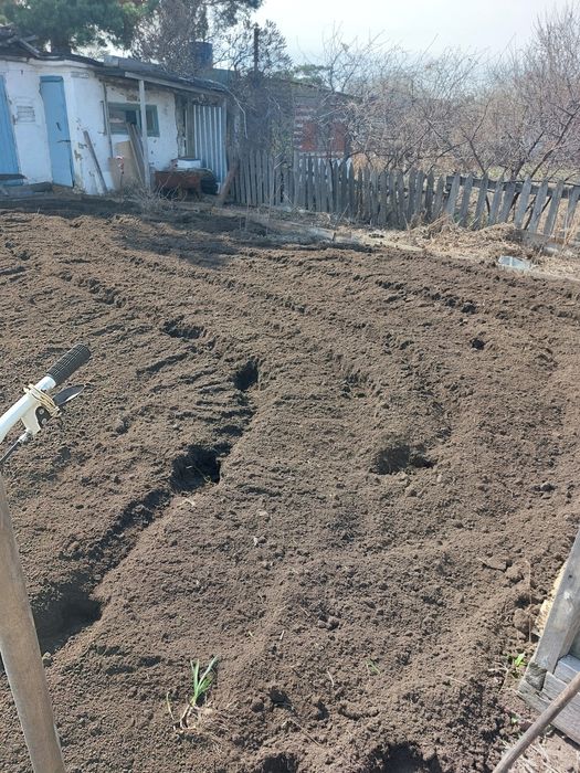 Вспашка огородов мотоблоком. Быстро и качественно!