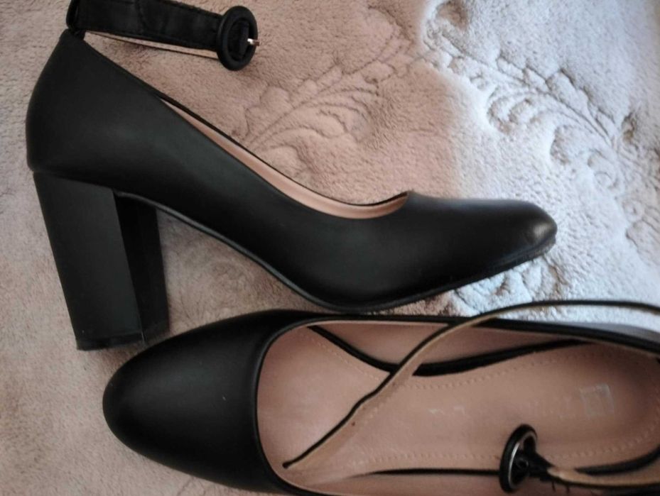 Черни кожени обувки - класик - 37 №
