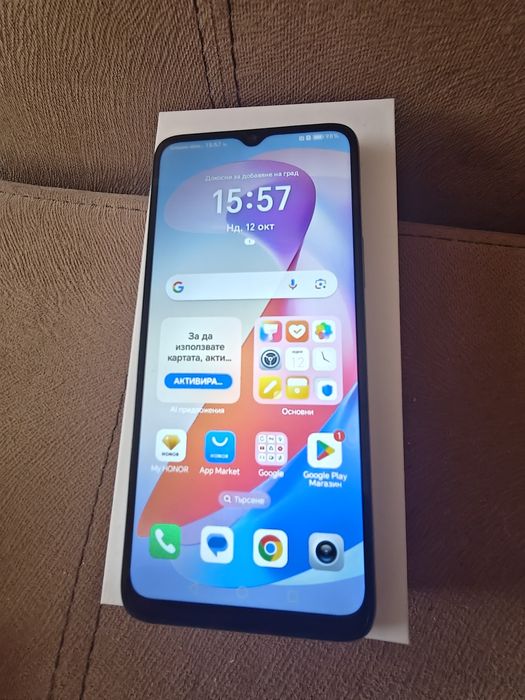Honor X6a с Протектор и Слушалки