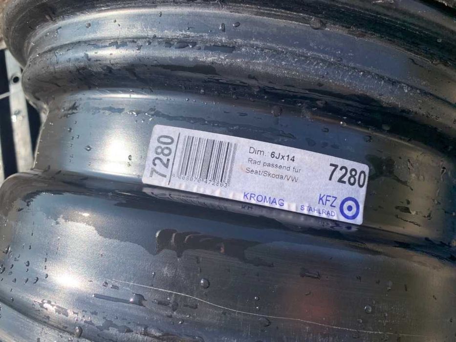 4бр.Оригинални железни джанти 14цола 5x100 за Vw,Skoda,Seat