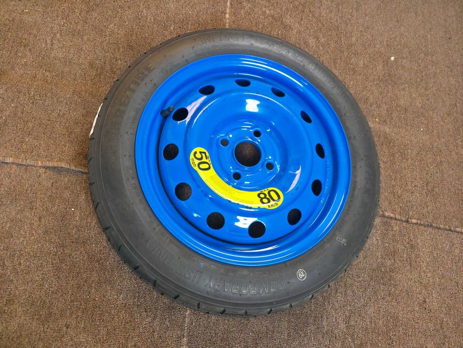 Roata Rezerva SLIM MICA - 4x100 15'' - 125/80/15 - OEM Hyundai I10 I20 / Kia Rio Stonic / Toyota / Mazda - NOUA