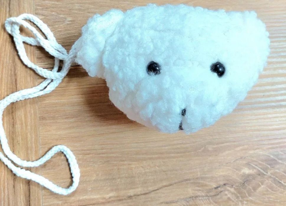 Детска чанта  - Мече кафяв/бял