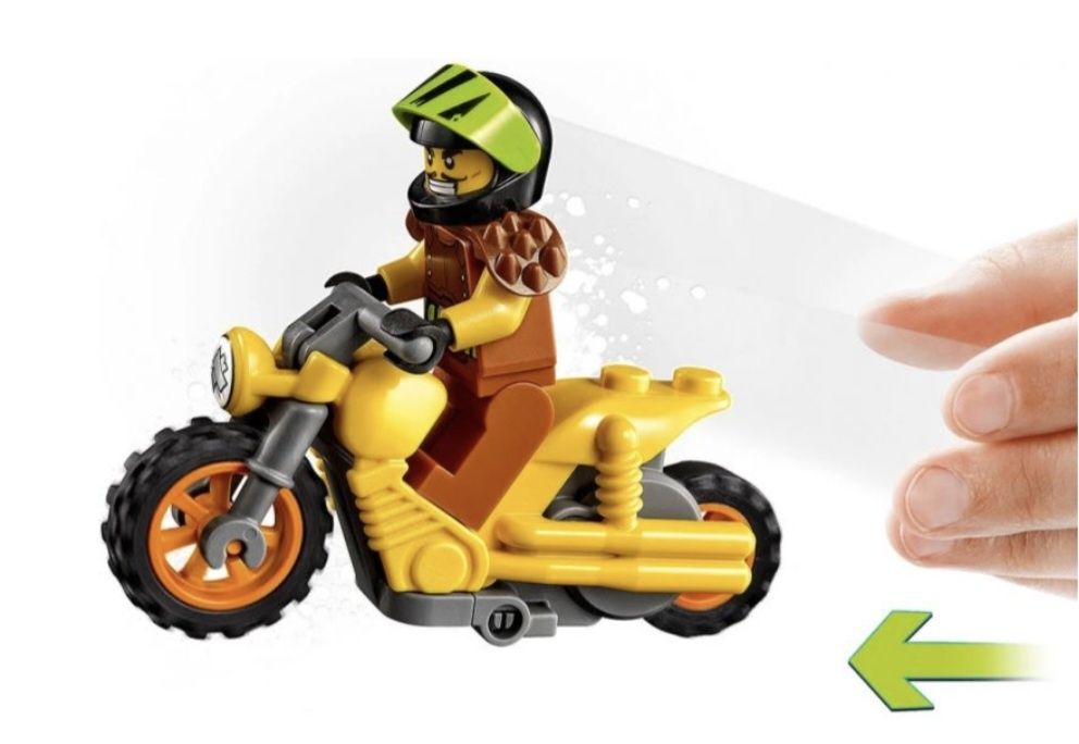 Конструктор LEGO City - Каскадьорски мотоциклет за разрушаване (60297)