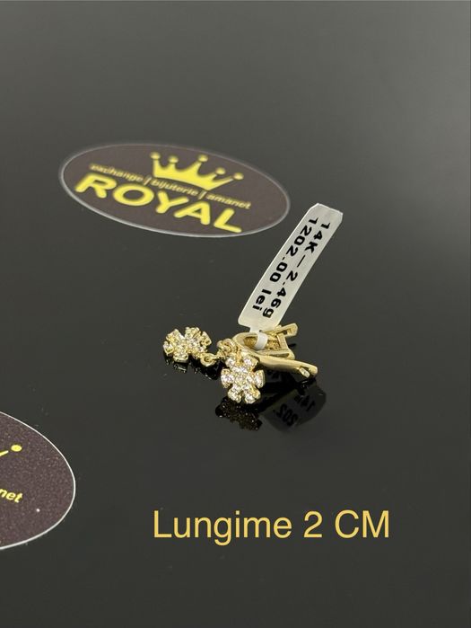 Bijuteria ROYAL : Cercei AUR 14K / 2.46 GR
