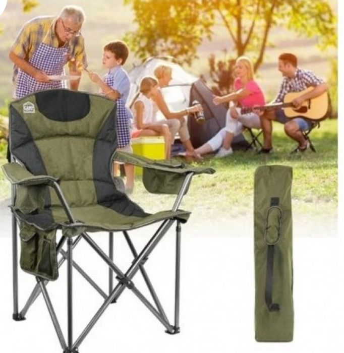 Стол Рибарски Къмпинг Плаж сгъваем с калъф много здрав Луксозен