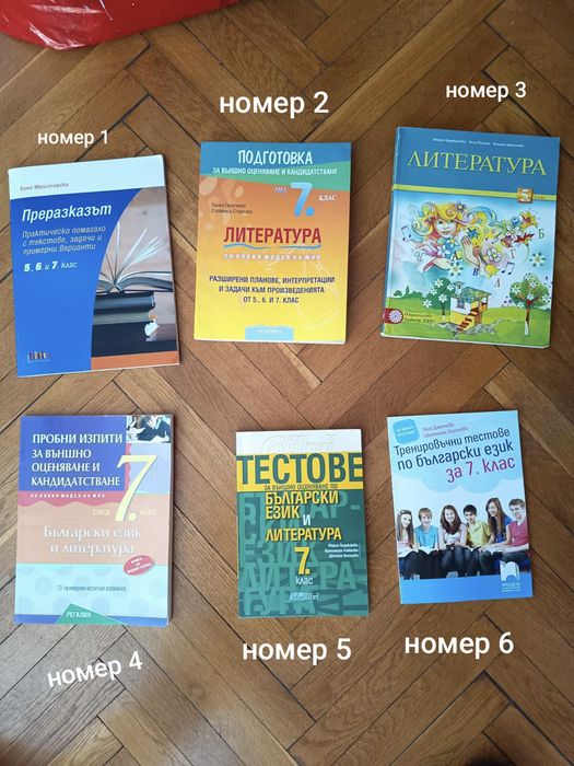 Учебни помагала по български език и литература за 5-7 клас