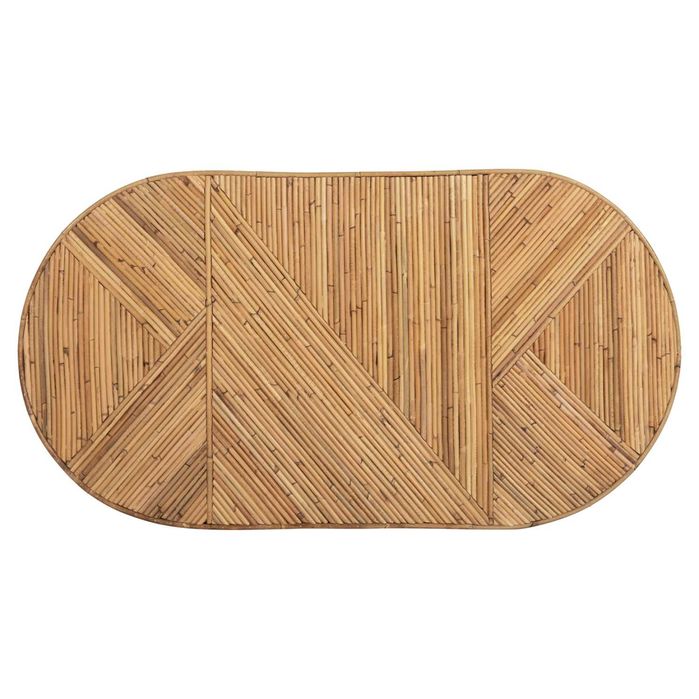 Холна маса Puzzle-home HM9870, Изработена от ратан, 110x59x39Hcm.