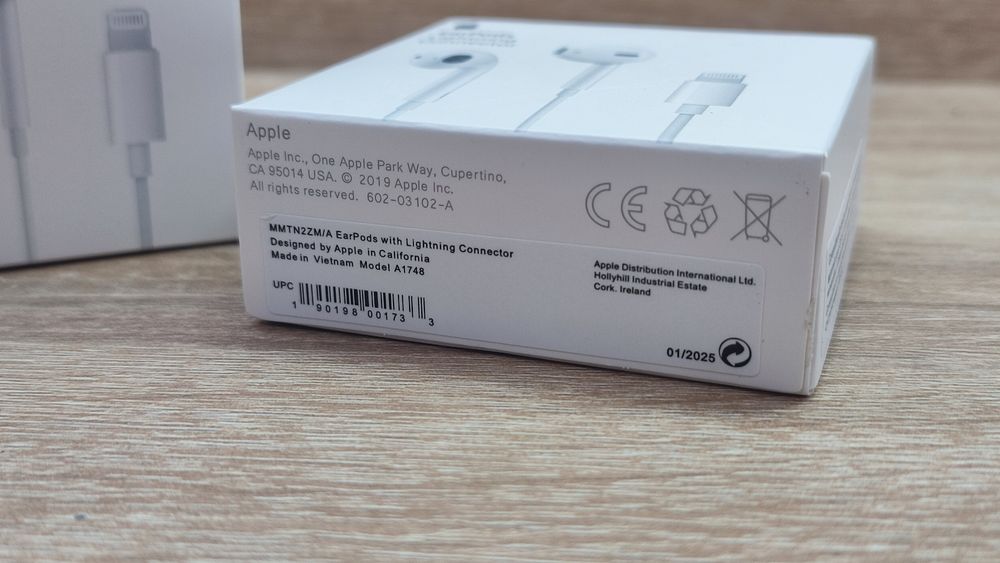 Casti Apple EarPods Lightning Originale iPhone X 11 12 13 14 Pro