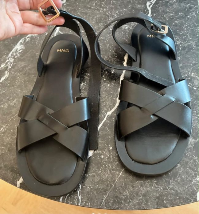 Sandale piele Mango