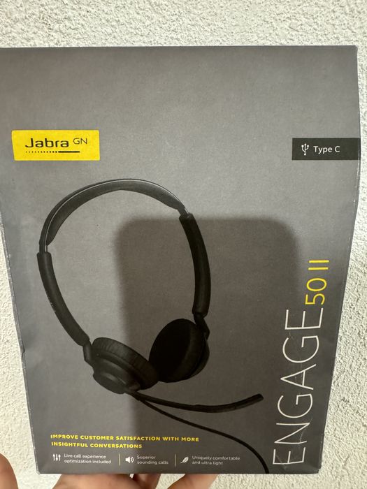 Слушалки с микрофон Jabra ENGAGE 50 II с USB-C