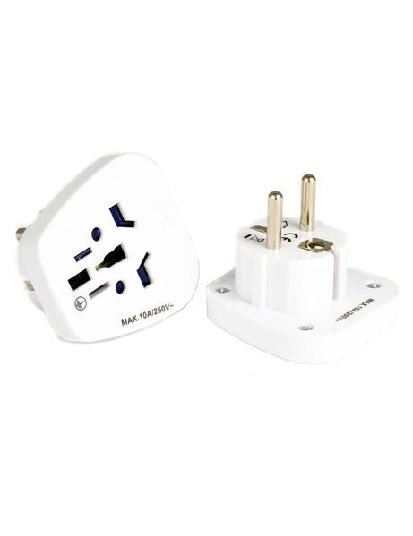 Мултифункционален адаптер за щепсел UK/US към EU европейски