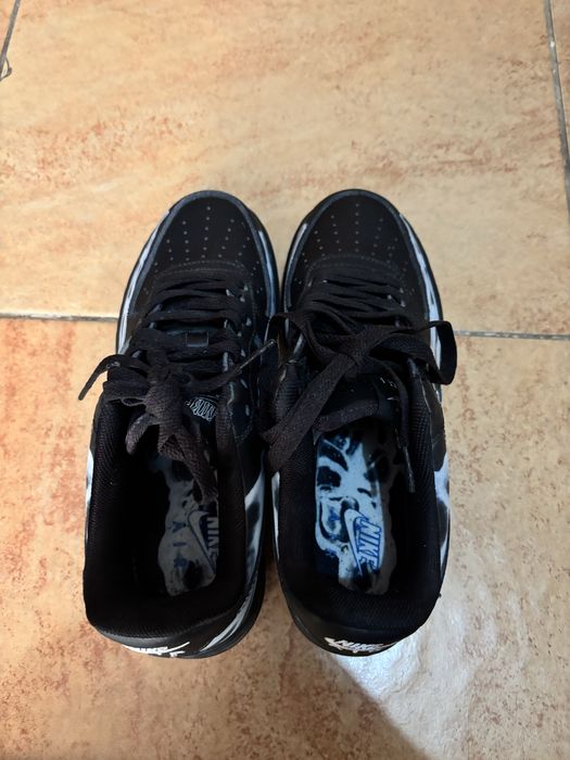 Кроссовки Nike Air Force 1 Black White Custom