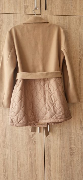 Палто с колан ново