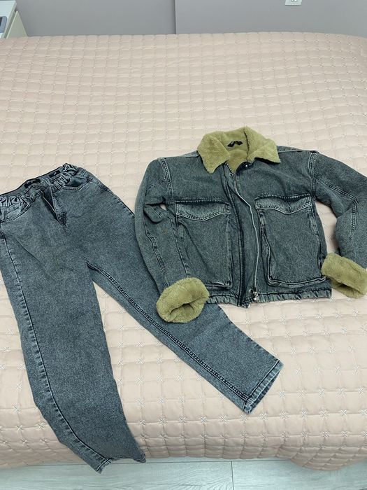 Комплект яке и дънки mom fit