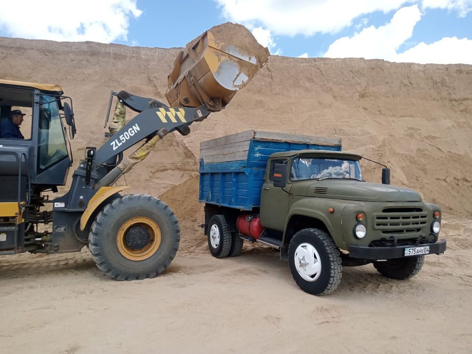 Баласт шебень навоз песок құм тас