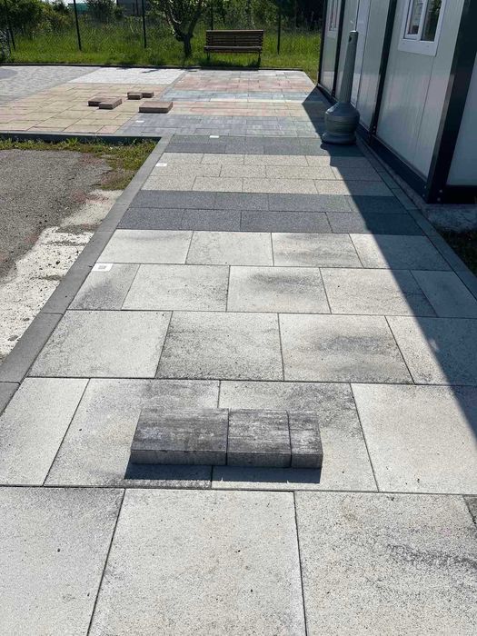 Паваж Ретанго комби 6см, цвят: графитено-бял /меланж/ - #Земелрок