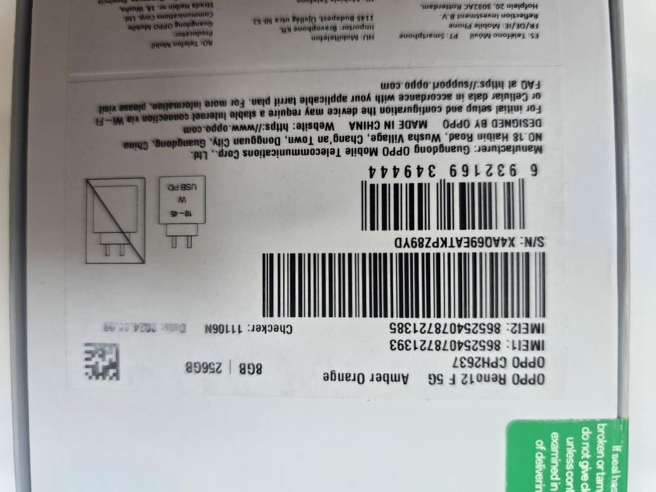 Telefon mobil Oppo Reno12 F, 8GB RAM, 256GB, 5G, Amber Orange -P-