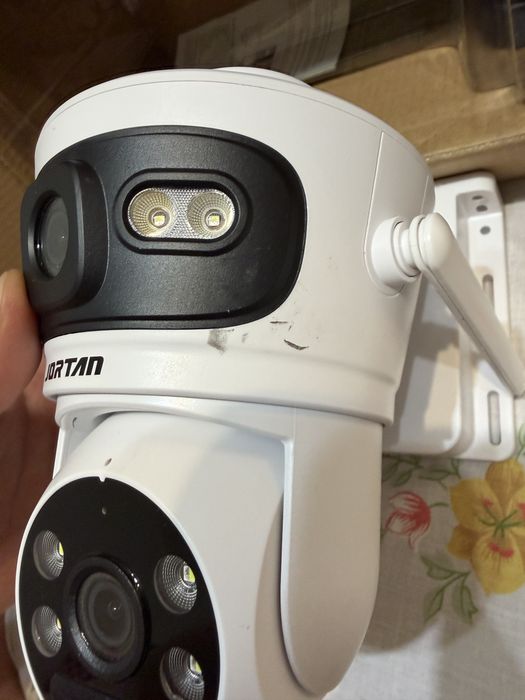 Camera Supraveghere JORTAN 6MP 4G Solară PTZ, Dual Lens