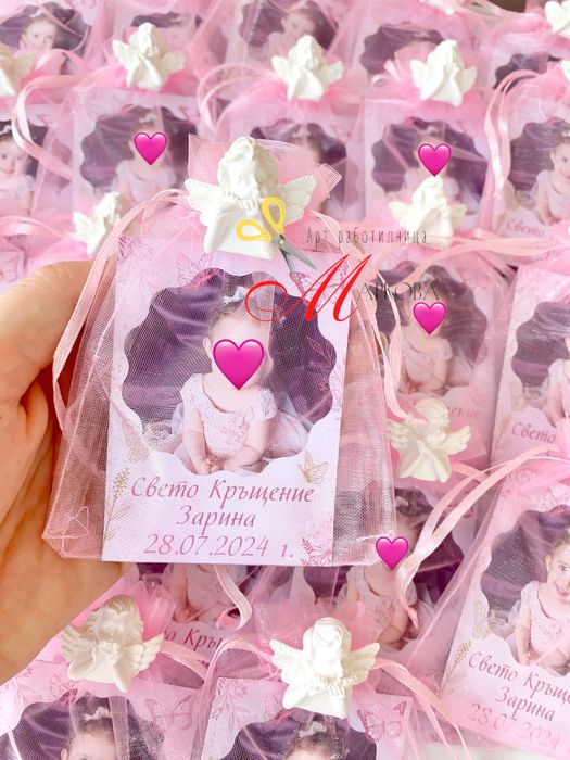 Магнити за гости, подаръци за гости,магнити,подаръци за кръщене,погача