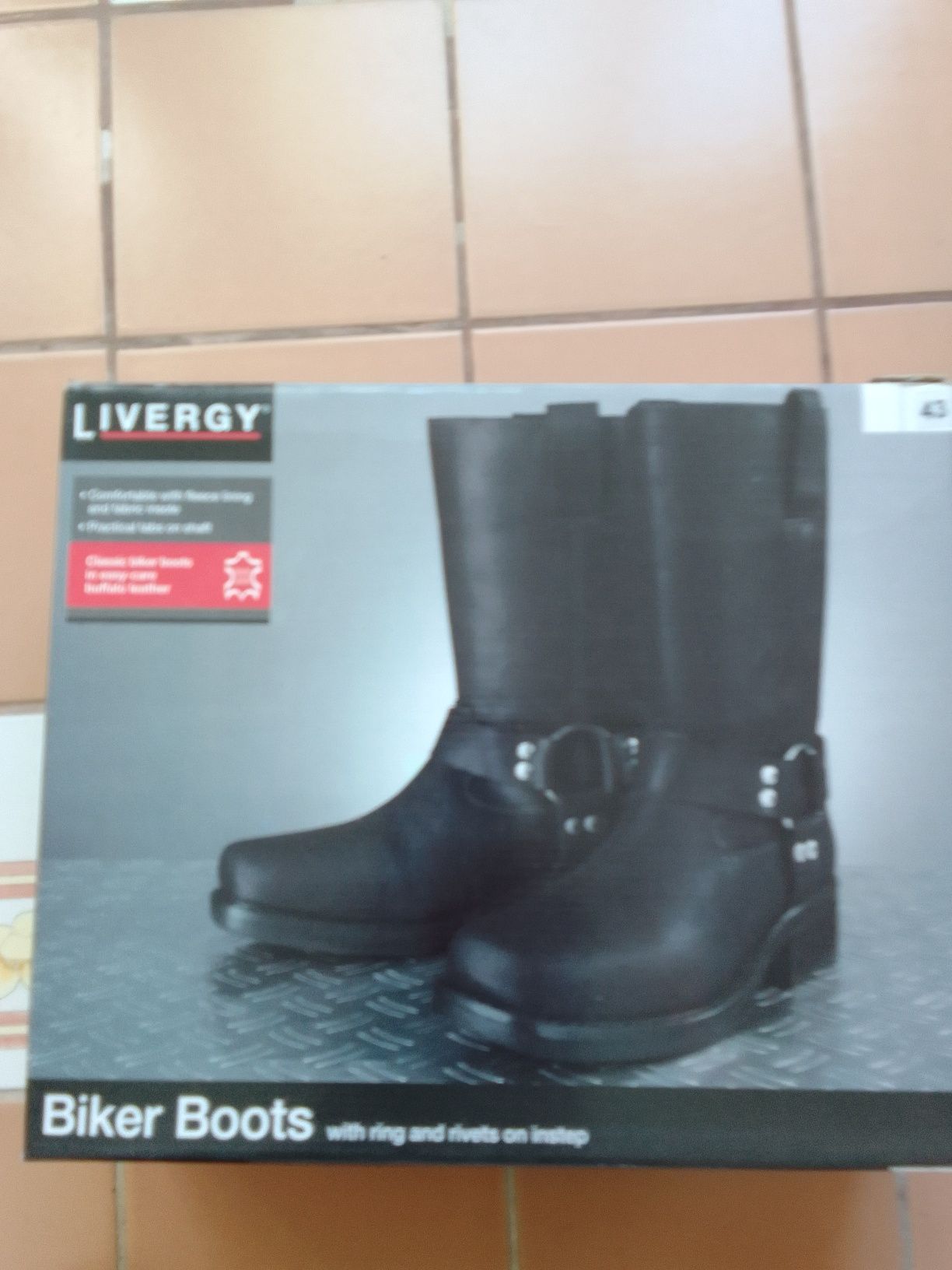 Livergy biker sales boots