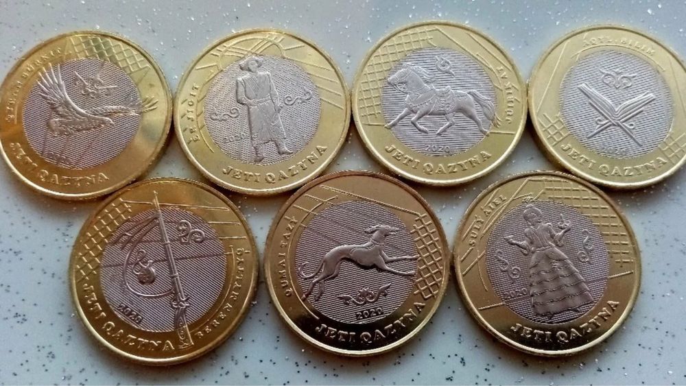 Коллекционные монеты жеты казына