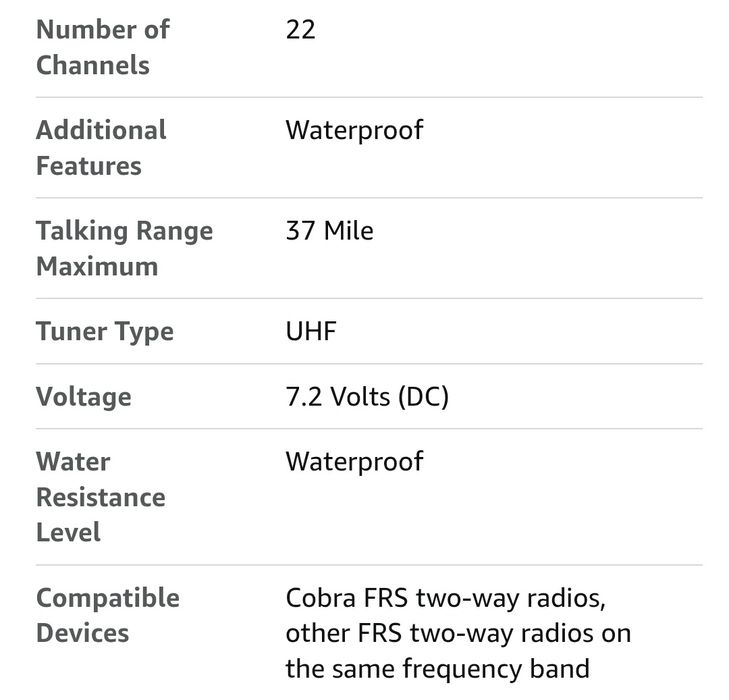 Радиостанции COBRA CXT1045R-FLT 37 уоки токи