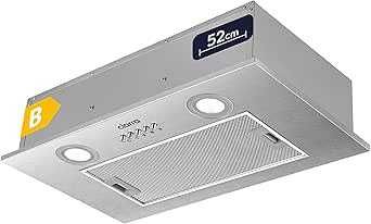 Hotă Ciarra CBCS5913A, bază de instalare, lățime 52 cm, 300 m³/h