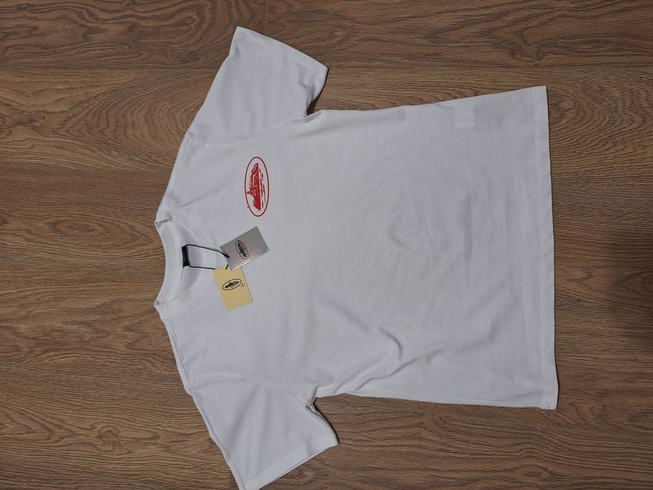 Tricou Corteiz Alb roșu