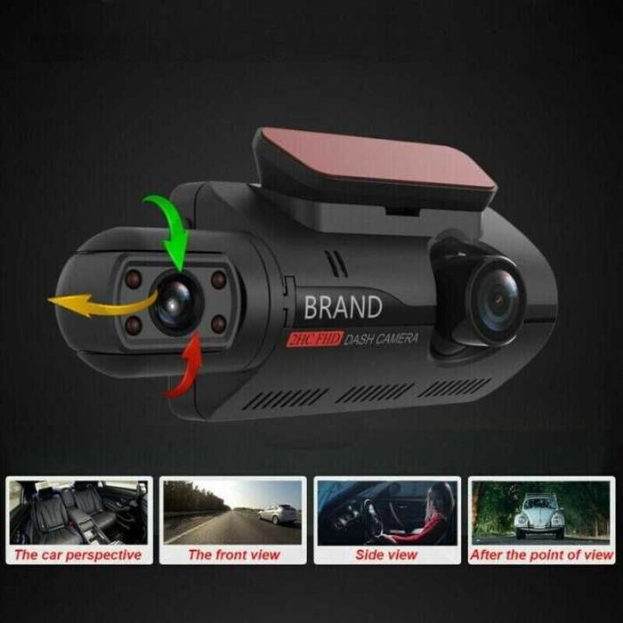 Видеокамера за автомобил Full HD 1080P 2 камери + 32 GB Micro SD Card