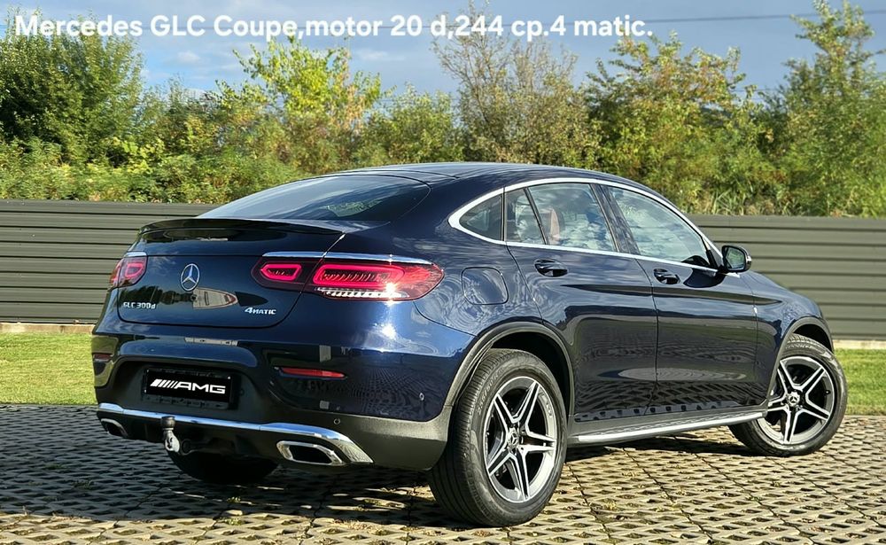 GLC Coupe/Pak A.M.G/2.0 d/245 c.p/Interior Rosu/Ambiental/Piano Black/
