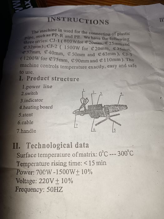 Aparat sudura ppr cu termoreglaj 700-1500wati