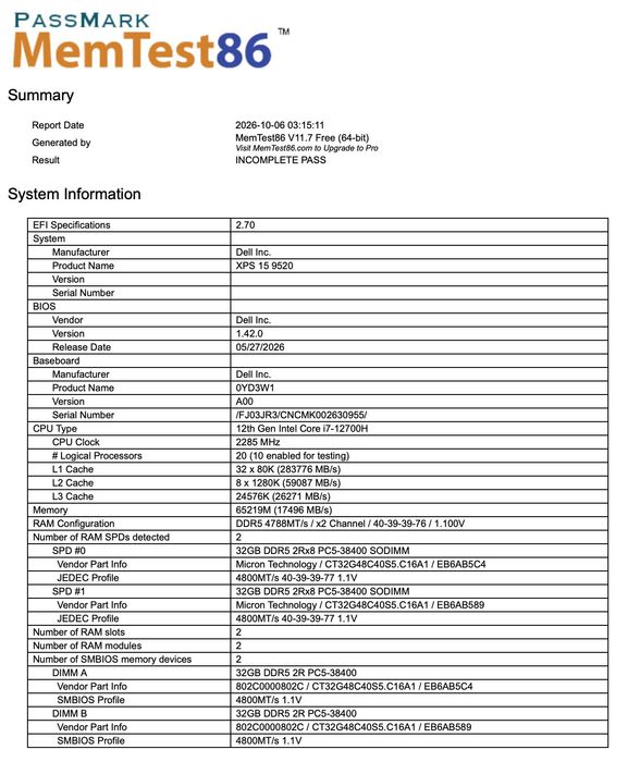 64GB RAM DDR5-4800MHz Crucial