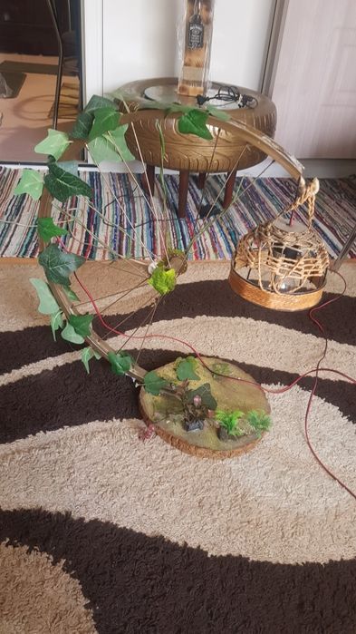 Veioza rustic facuta manual