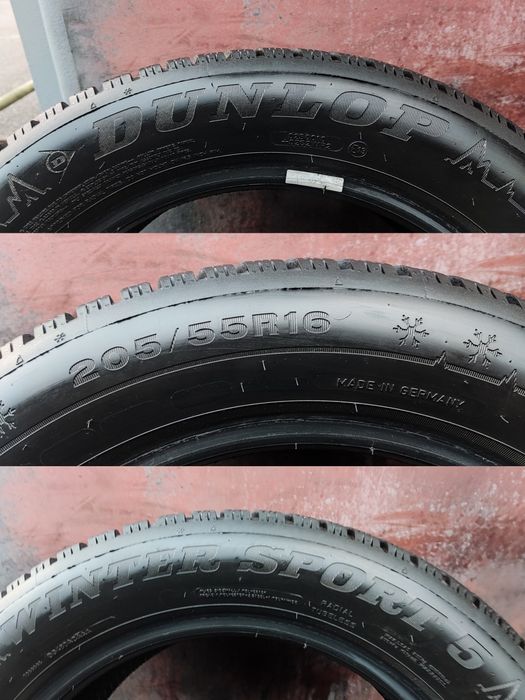 2броя зимни гуми 205/55/16 Dunlop Winter Sport 5 
dot24
8.3mm