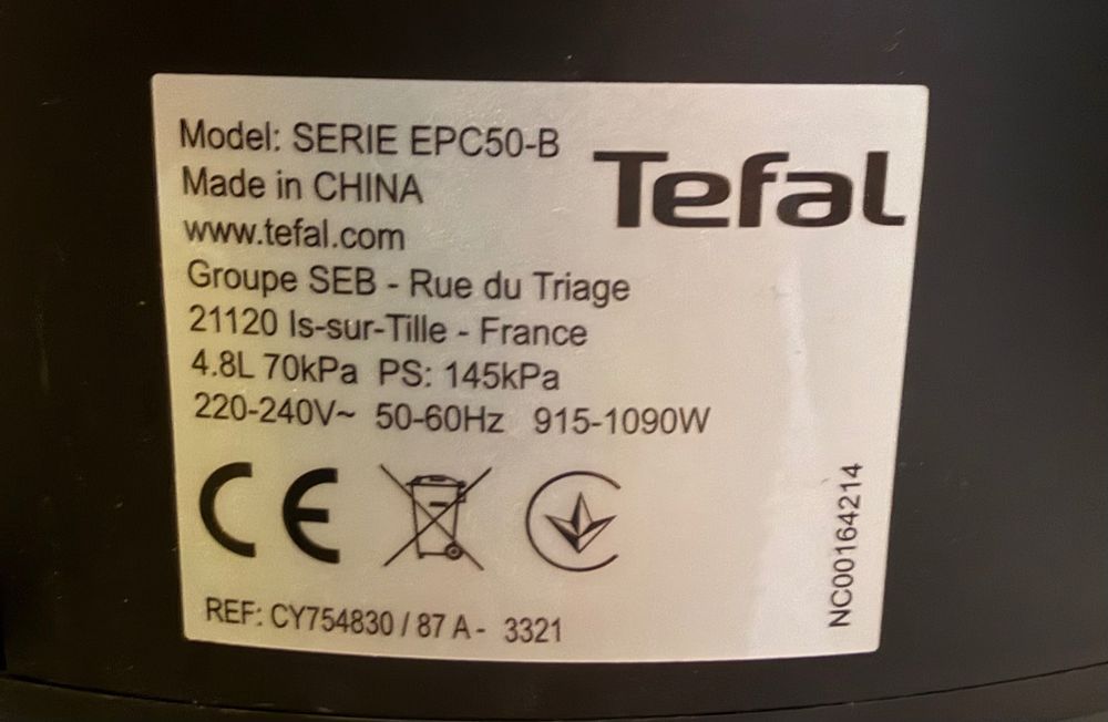 Мултикукър Tefal Turbo Cuisine CY754830, 4.8 л, 1090W