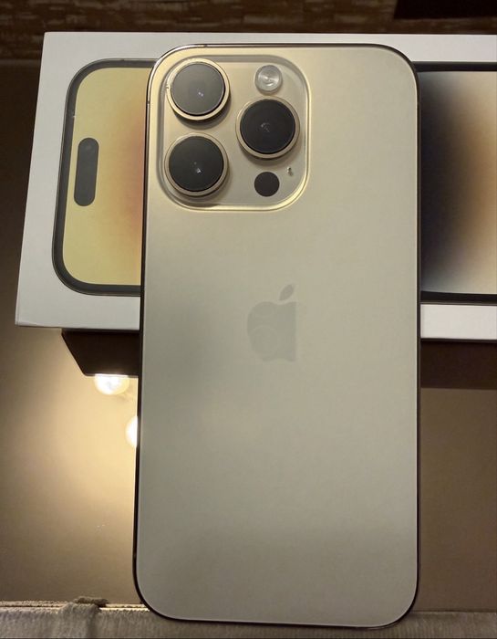iphone 14 pro gold impecabil