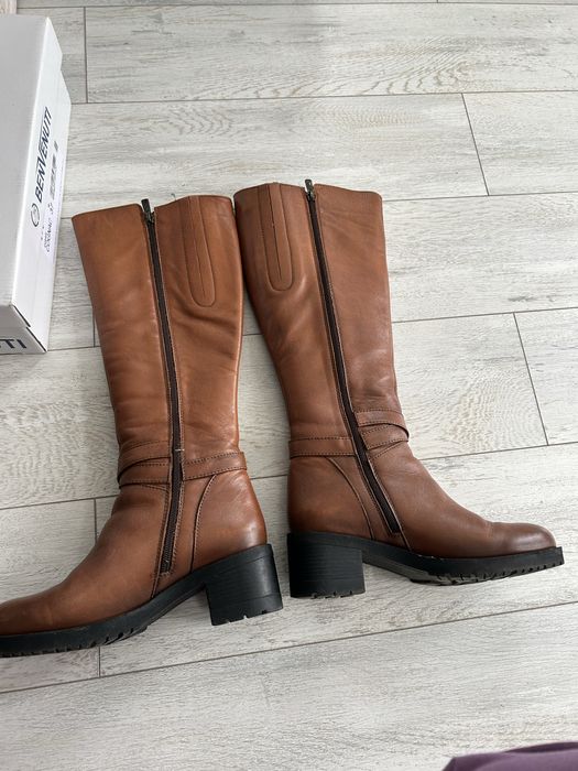 Cizme din piele maro Benvenuti marimea 36/37