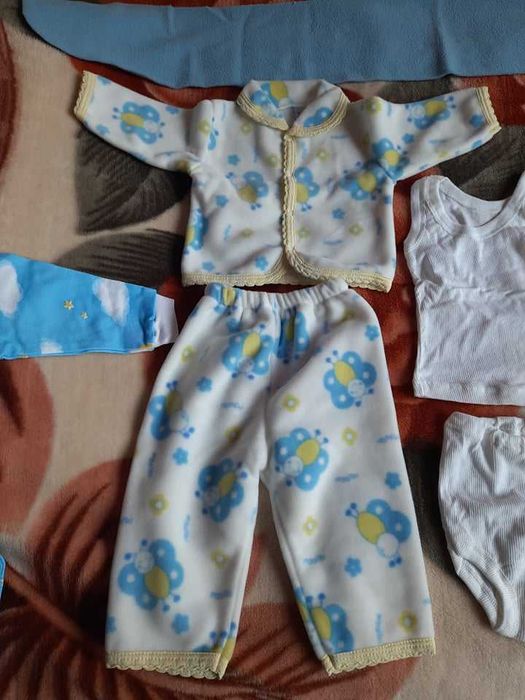 Нови бебешки дрешки+нова пижама 12-14 г. дете, 46 номер