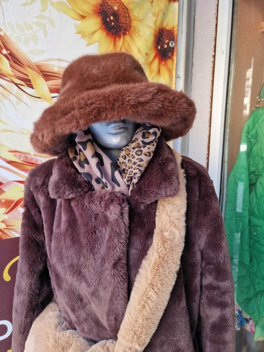 Дамско палто шоколад