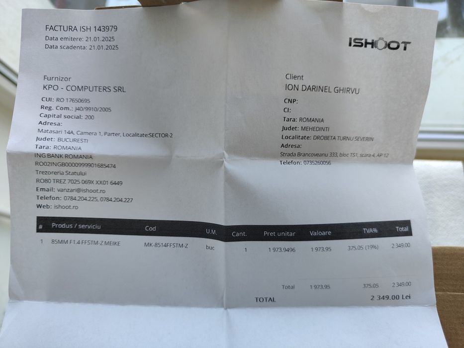 Obiectiv Meike 85 mm 1.4  AF STM mirrorless full frame montura Z