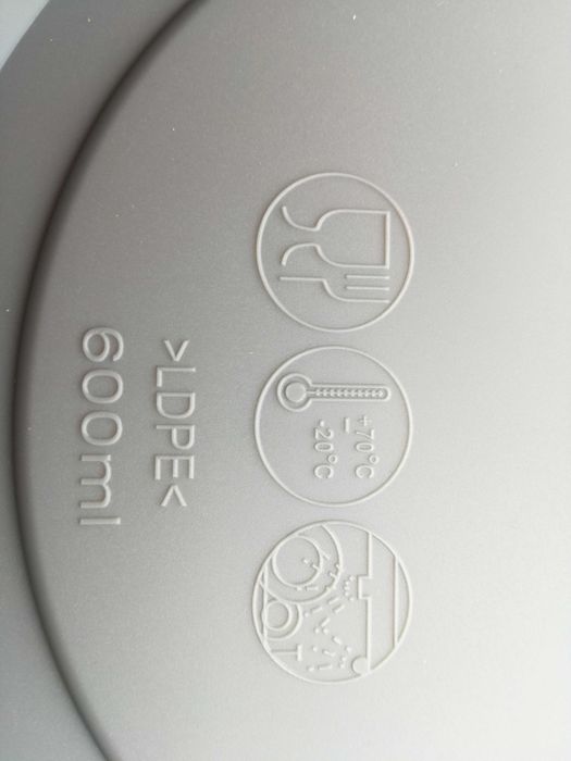 Set de 2 Boluri din Sticla cu capac din plastic +++ Inchidere ermetica