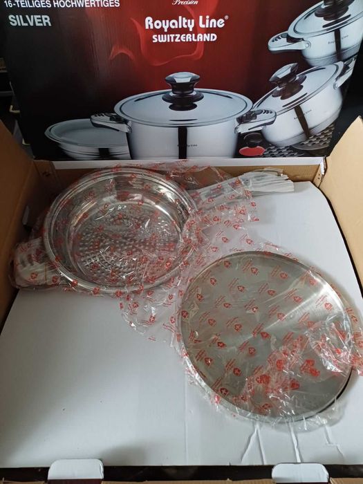 Луксозен комплект тенджери, тиган и др. Royalty Line Switzerland