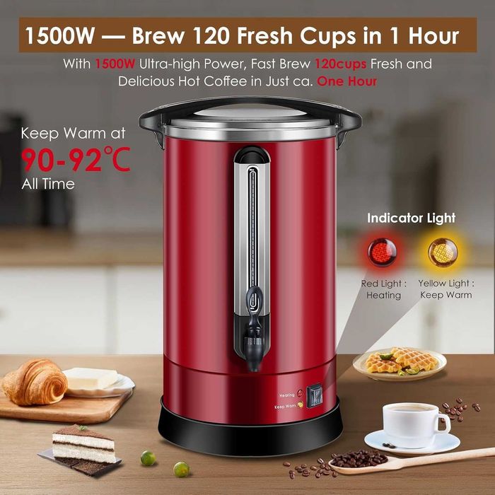 Cafetieră profesională Homtone cu filtru rotund