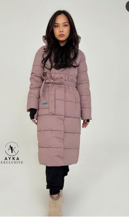 Пуховик удлиненный женский