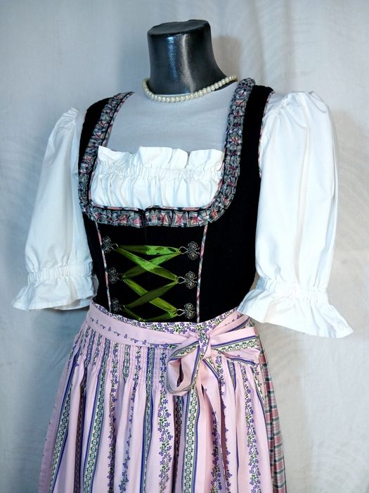 Dirndl Nr 38 Rochie bavareză, tiroleza sarafan tradițional austriac camașa Hess nr 38