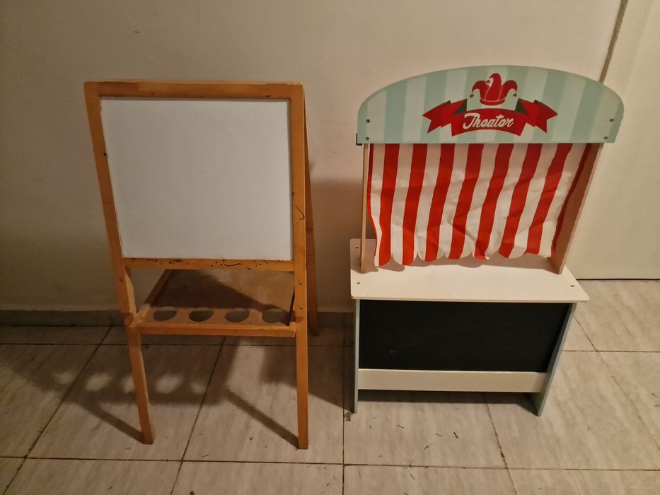 Teatru de papusi / magazin si tabla magnetica si clasica