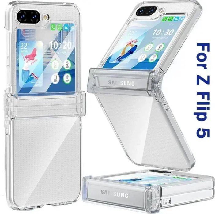 Samsung Z FLIP 5 Z FOLD 5 - Husa Plastic Clar Protectie Laterala